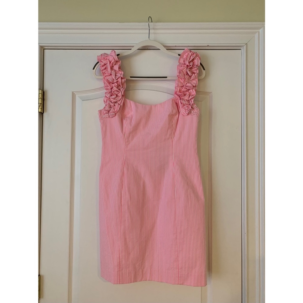 NWT Lilly Pulitzer Devina Pink Seersucker dress, Size 4